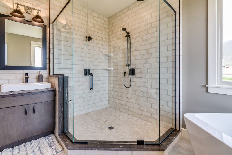 Elegant Shower with Glass Walls